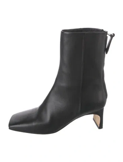 Pre-owned Aeyde Leather Boots In Black