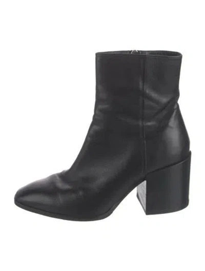 Pre-owned Aeyde Leather Boots In Black