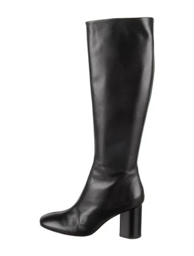 Pre-owned Aeyde Leather Boots In Black