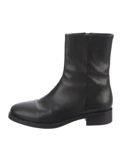 Pre-owned Aeyde Leather Boots In Black