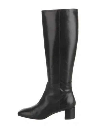 Pre-owned Aeyde Leather Boots In Black