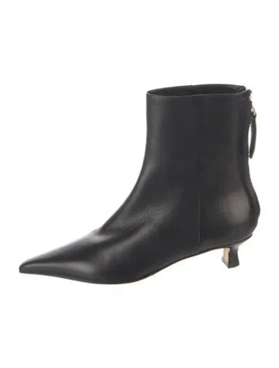 Pre-owned Aeyde Leather Boots In Black