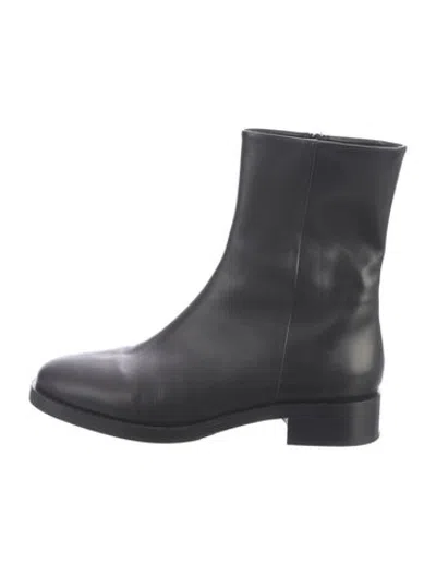 Pre-owned Aeyde Leather Boots In Black