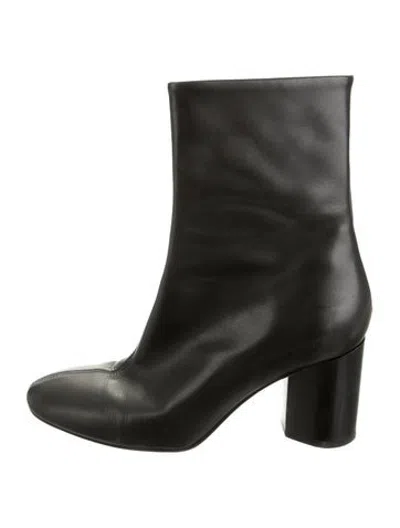 Pre-owned Aeyde Leather Boots In Black
