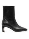 Aeyde Tabitha 65 Leather Ankle Boots In Black