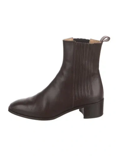 Pre-owned Aeyde Leather Boots In Brown