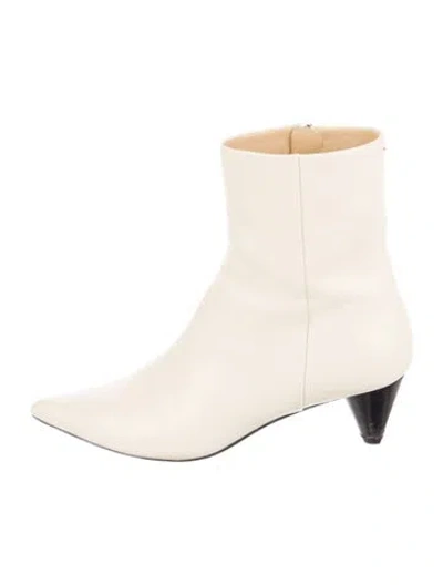 Pre-owned Aeyde Leather Boots In Neutral
