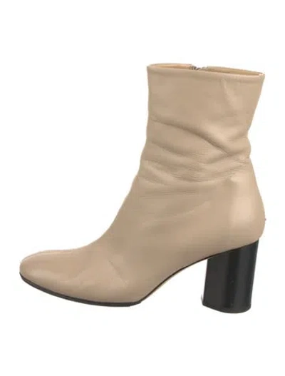 Pre-owned Aeyde Leather Boots In Neutral