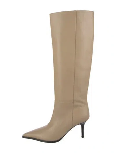 Pre-owned Aeyde Leather Boots In Neutral