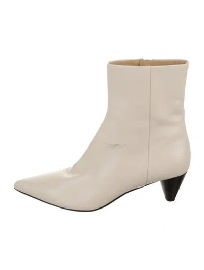 Pre-owned Aeyde Leather Boots In Neutral