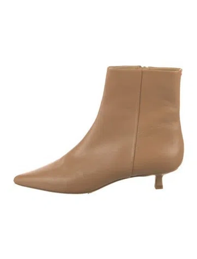 Pre-owned Aeyde Leather Boots In Neutral