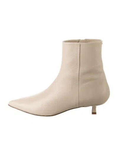 Pre-owned Aeyde Leather Boots In Neutrals