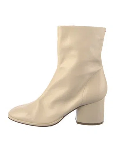 Pre-owned Aeyde Leather Boots In Neutrals