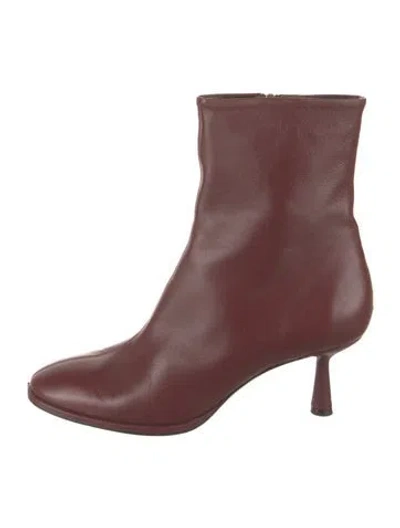 Pre-owned Aeyde Leather Boots In Red