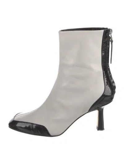 Pre-owned Aeyde Leather Boots In White