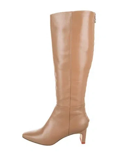 Pre-owned Aeyde Leather Boots In White