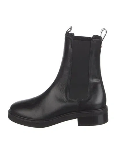 Pre-owned Aeyde Leather Chelsea Boots In Black