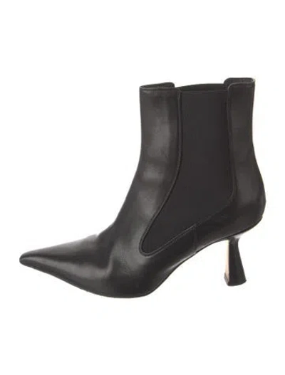 Pre-owned Aeyde Leather Chelsea Boots In Black