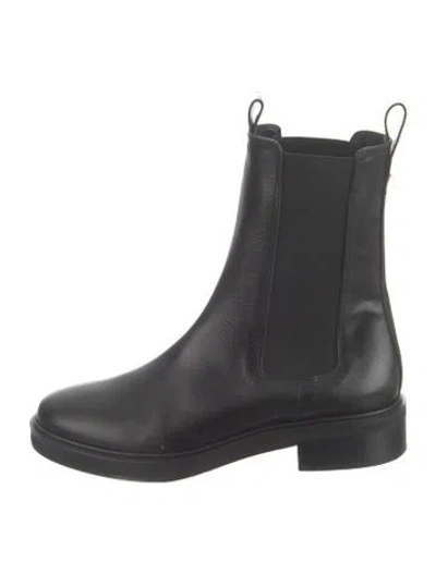 Pre-owned Aeyde Leather Chelsea Boots In Black