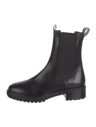 Pre-owned Aeyde Leather Chelsea Boots In Blue