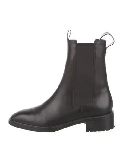 Pre-owned Aeyde Leather Chelsea Boots In Blue