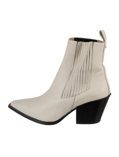 Pre-owned Aeyde Leather Chelsea Boots In Neutrals