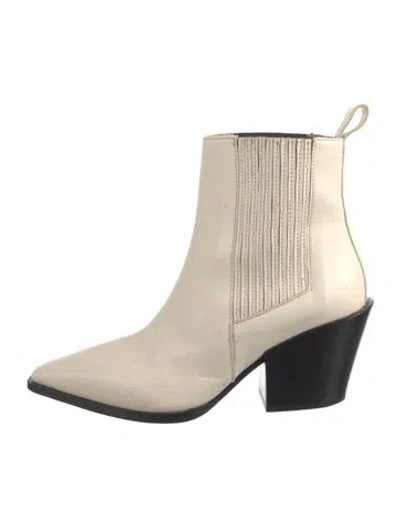 Pre-owned Aeyde Leather Chelsea Boots In Neutrals