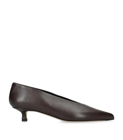 Aeyde Leather Clara Pumps 20 In Brown