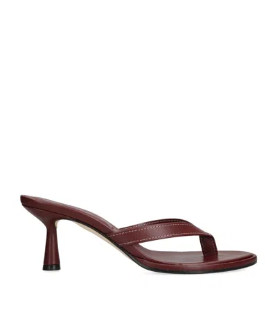 Aeyde Leather Daphne Heeled Sandals 75