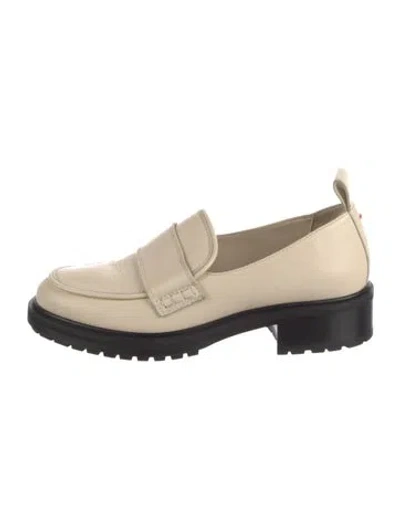 Pre-owned Aeyde Leather Espadrille Sneakers In Neutral