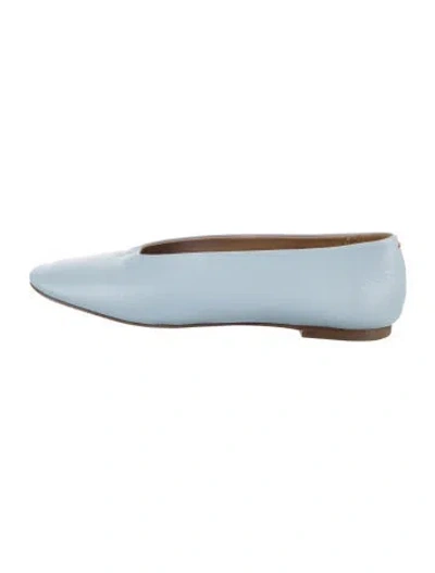 Pre-owned Aeyde Leather Flats In Blue