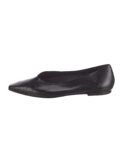Pre-owned Aeyde Leather Flats In Blue