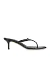Aeyde 50mm Leigh Sandals In Black
