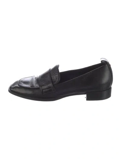 Pre-owned Aeyde Leather Loafers In Black