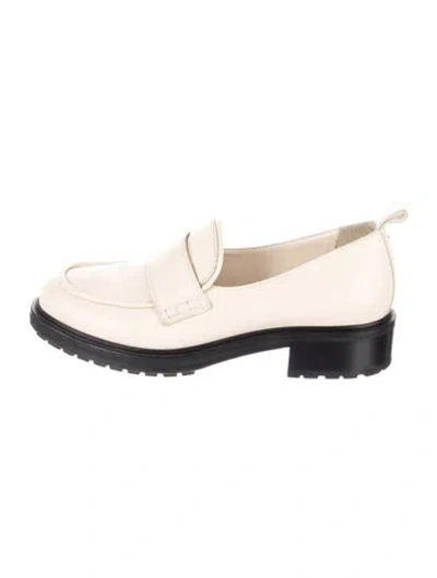 Pre-owned Aeyde Leather Loafers In Neutral