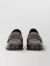 Aeyde Leather Loafers With Penny Strap And Round Toe