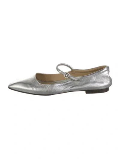 Pre-owned Aeyde Leather Mary Jane Flats