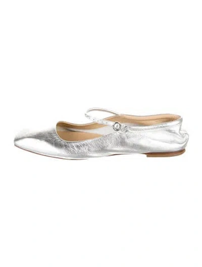 Pre-owned Aeyde Leather Mary Jane Flats