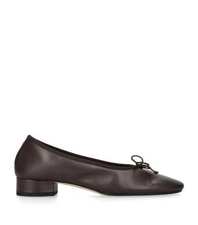 Aeyde Leather Onda Pumps 25 In Brown