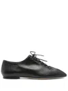 Aeyde Leather Oxford Shoes In Black