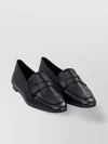 Aeyde Leather Penny Strap Loafers Rubber Sole