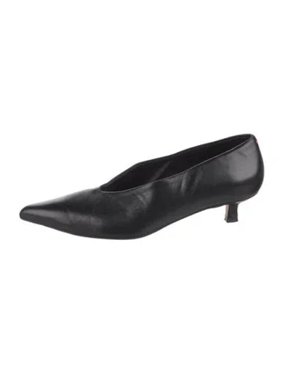 Pre-owned Aeyde Leather Pumps In Black