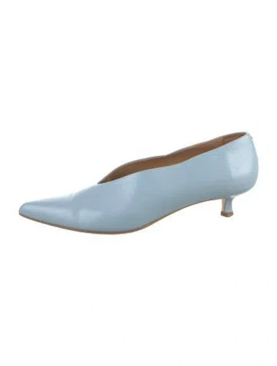 Pre-owned Aeyde Leather Pumps In Blue