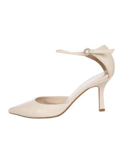 Pre-owned Aeyde Leather Pumps In Neutrals