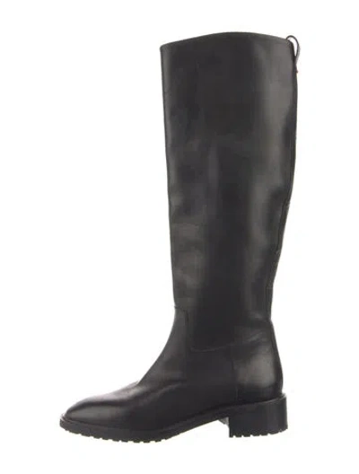 Pre-owned Aeyde Leather Riding Boots In Blue