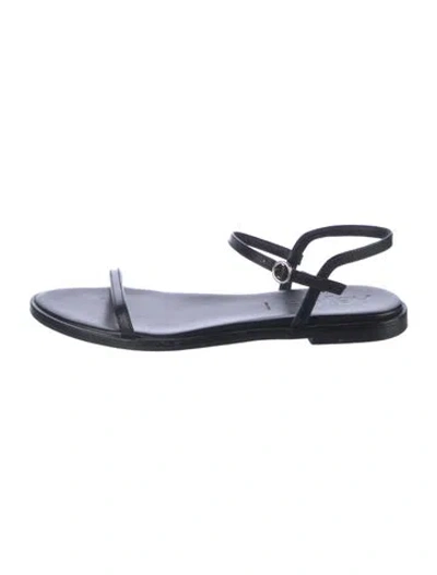 Pre-owned Aeyde Leather Sandals In Black