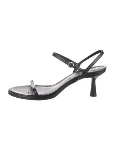 Pre-owned Aeyde Leather Sandals In Black