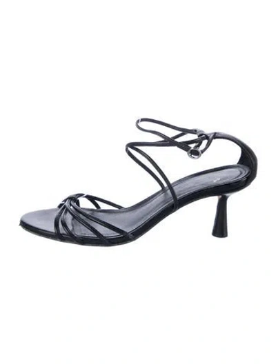 Pre-owned Aeyde Leather Sandals In Blue