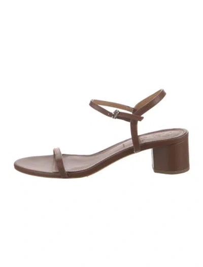 Pre-owned Aeyde Leather Sandals In Brown