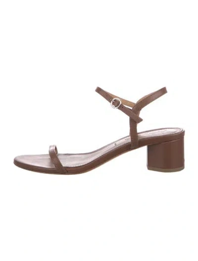 Pre-owned Aeyde Leather Sandals In Brown